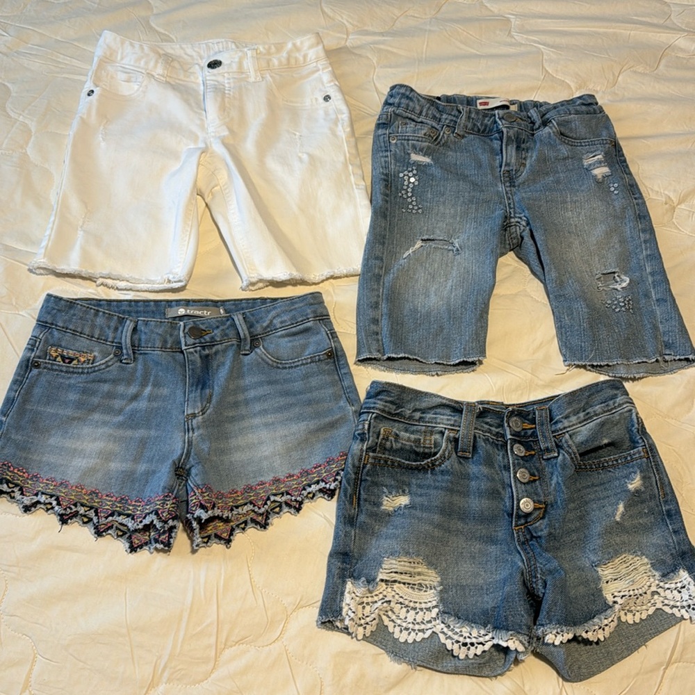 Bundle of 4 Denim Shorts size 8